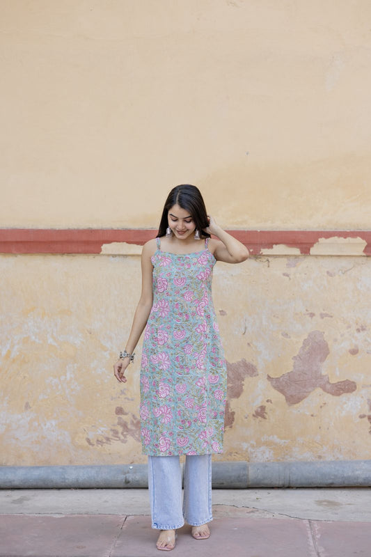 Amara Blue Long Kurti