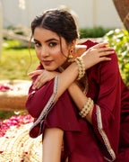 Mehar Royal Mehroon Kurta Set