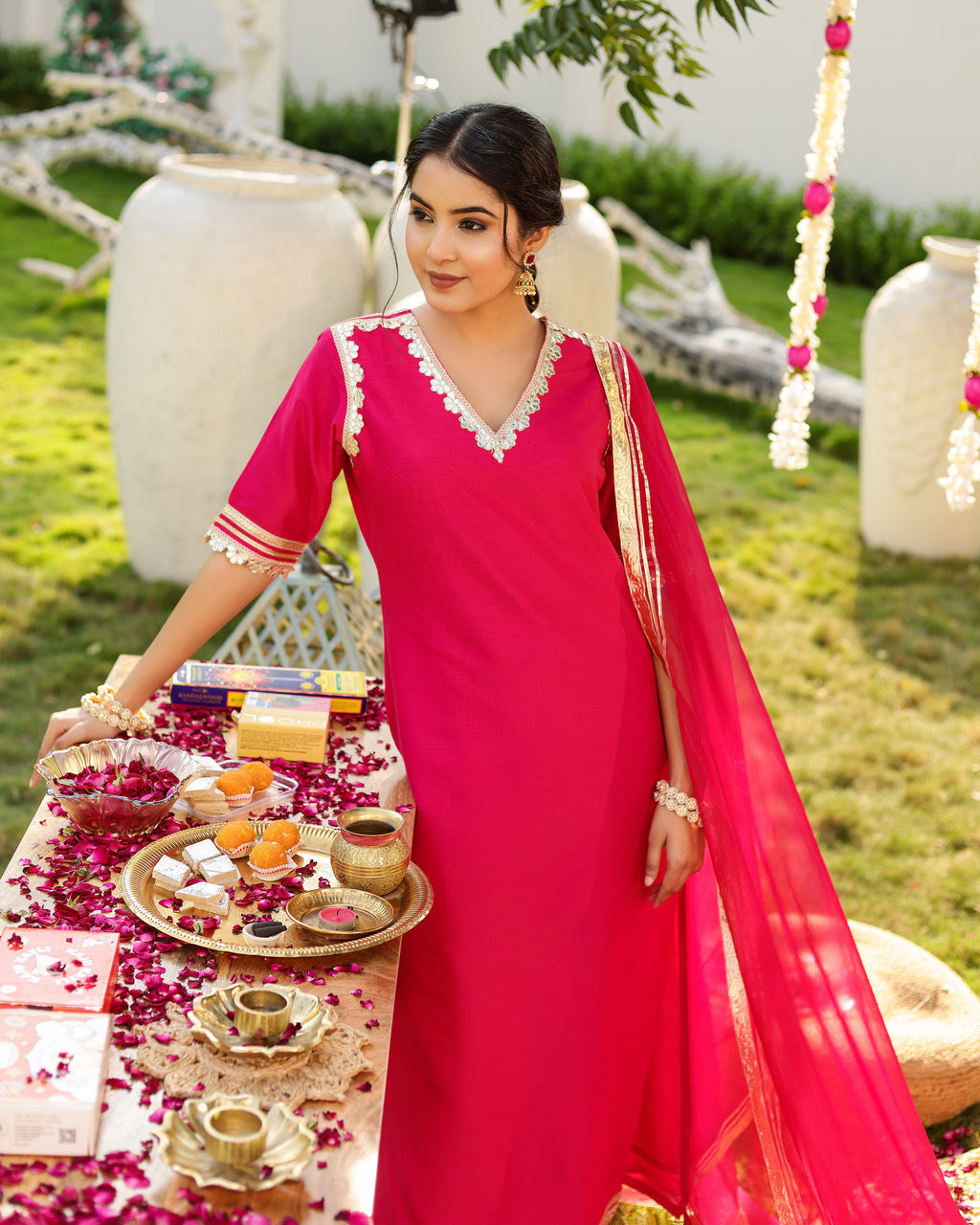 Riha Pink Suit Set