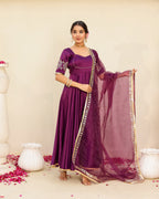 Luxury Purple Umbrella Set