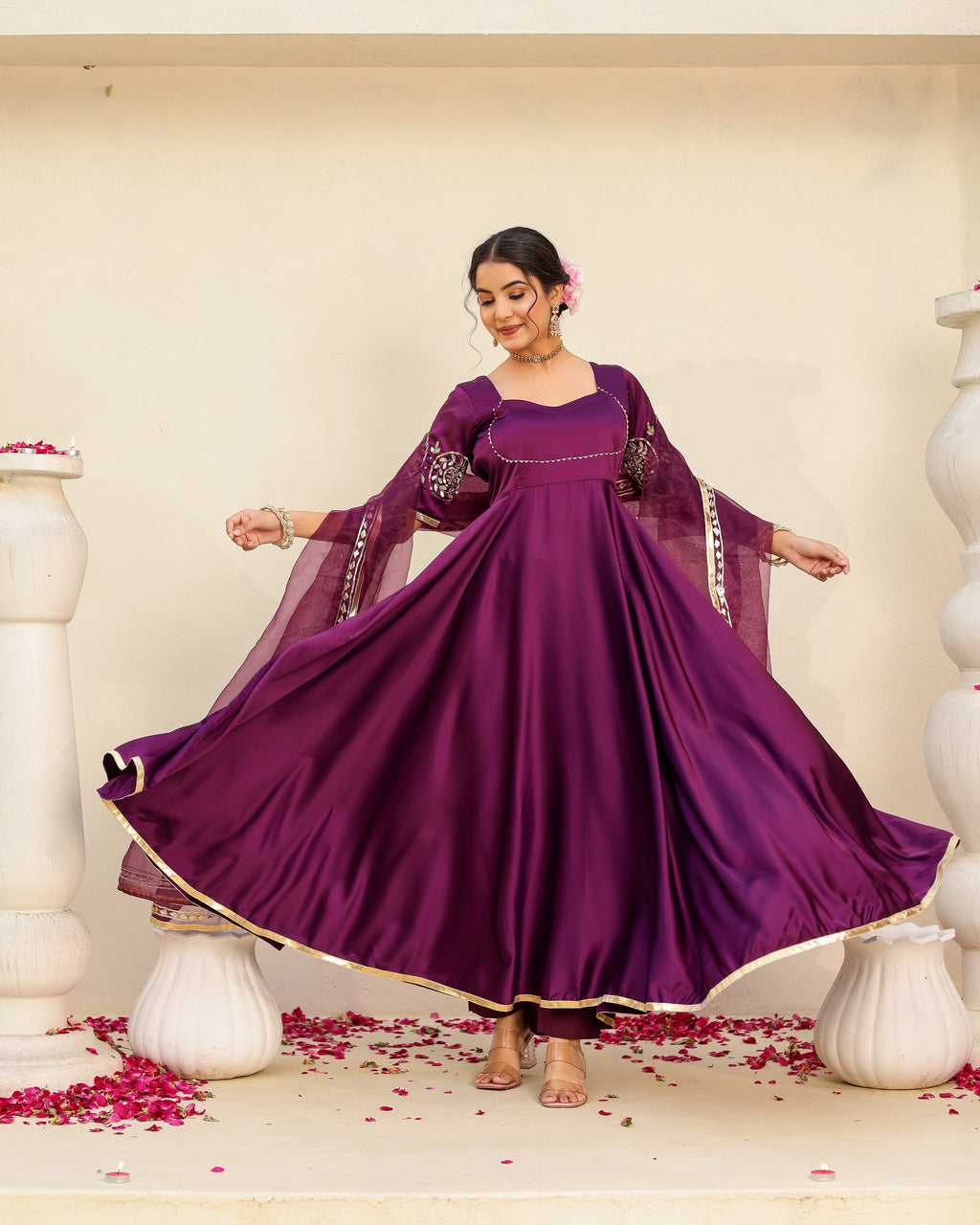 Luxury Purple Umbrella Set