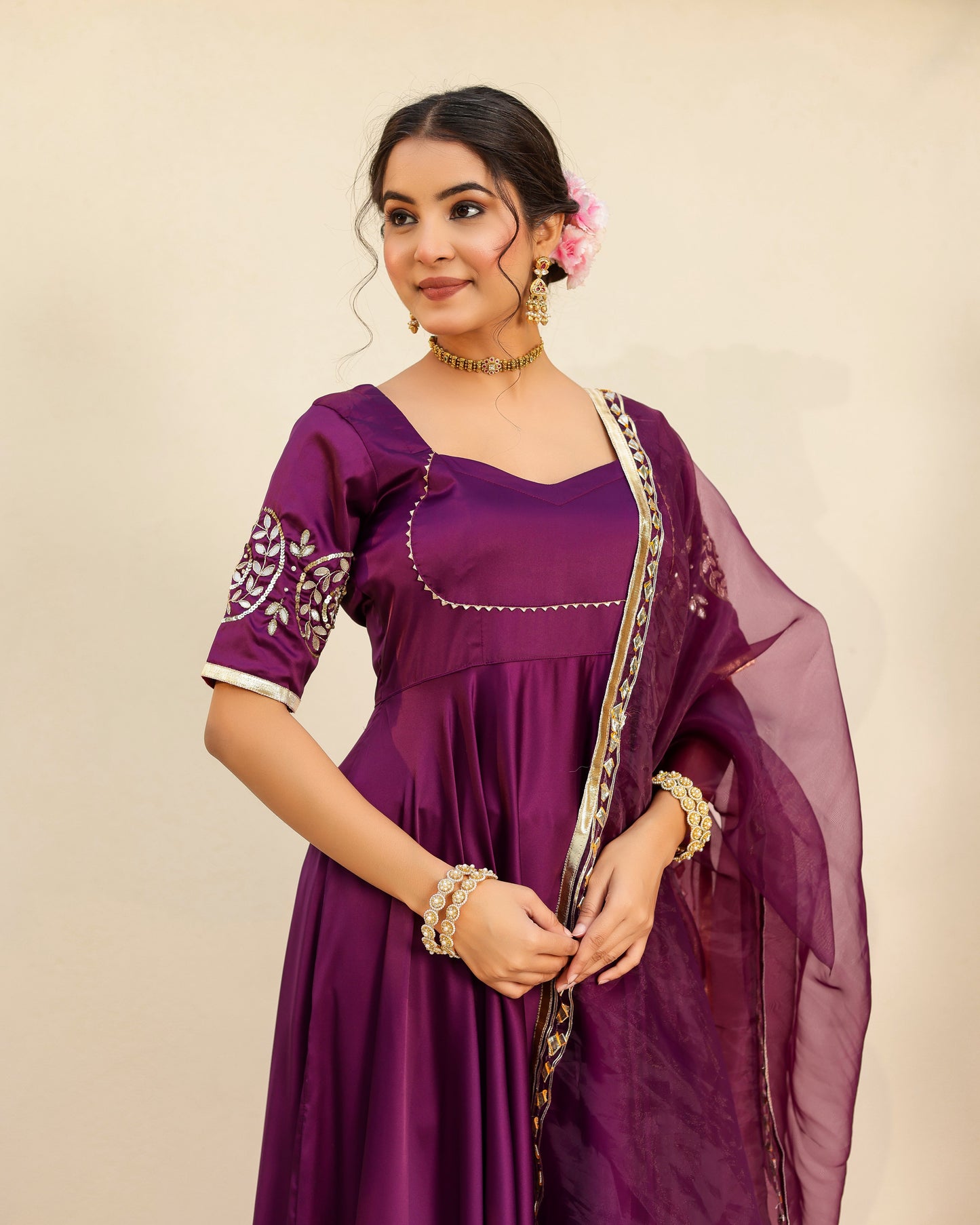 Luxury Purple Umbrella Set