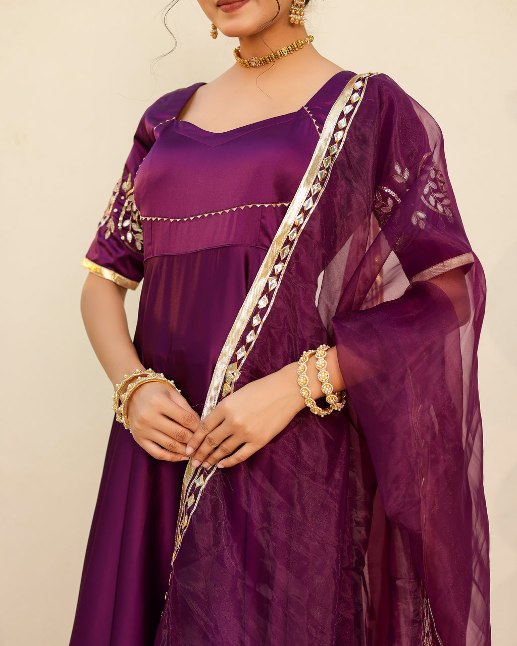 Luxury Purple Umbrella Set