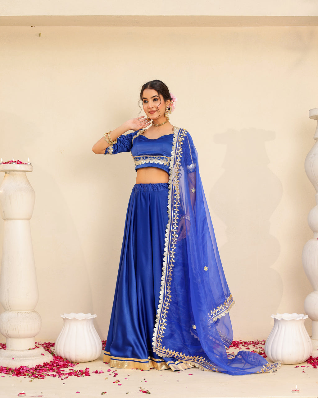 Hansini Blue Lehenga Set