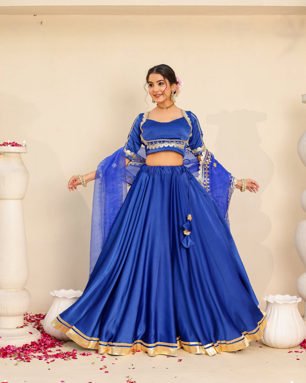 Hansini Blue Lehenga Set