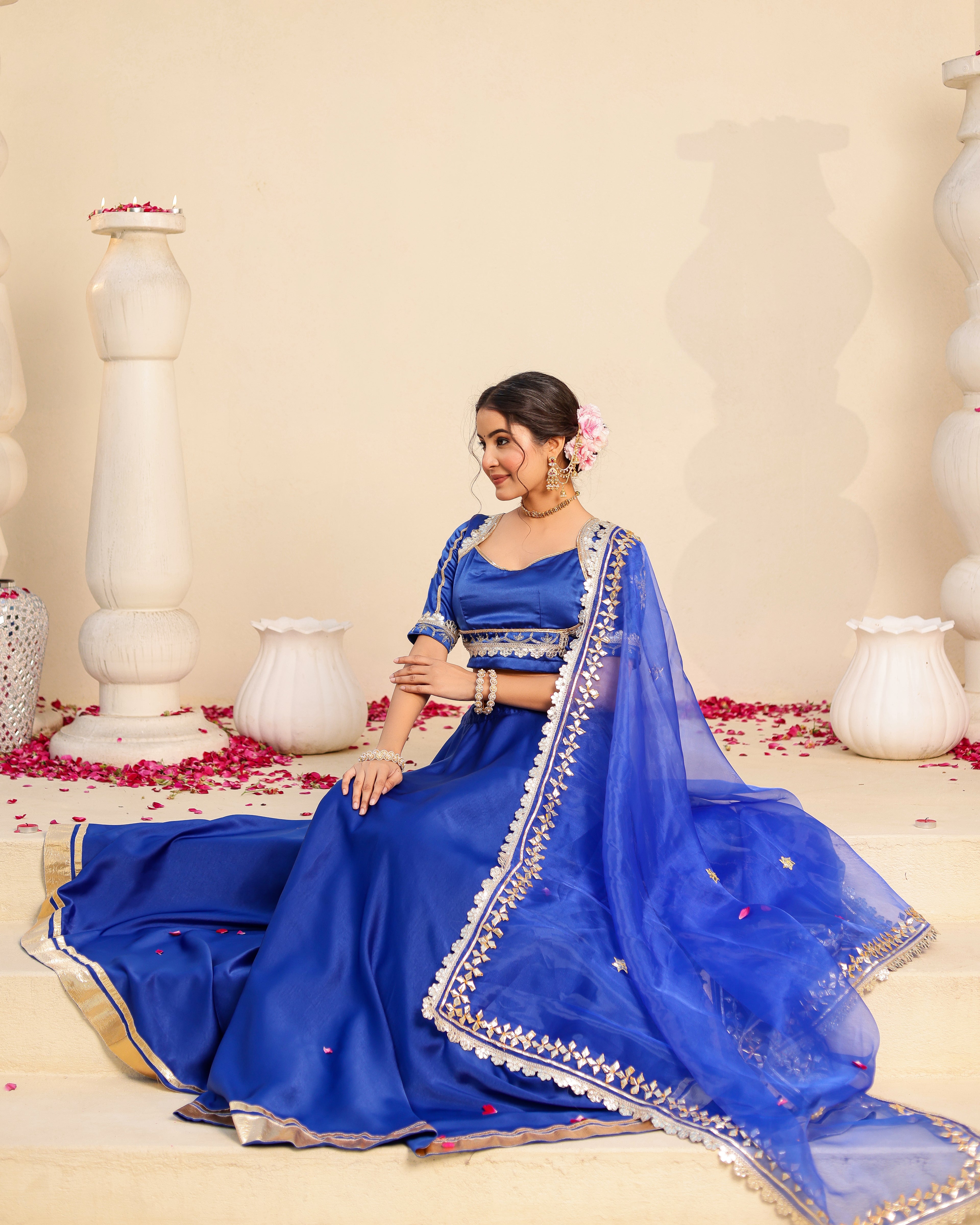 Hansini Blue Lehenga Set