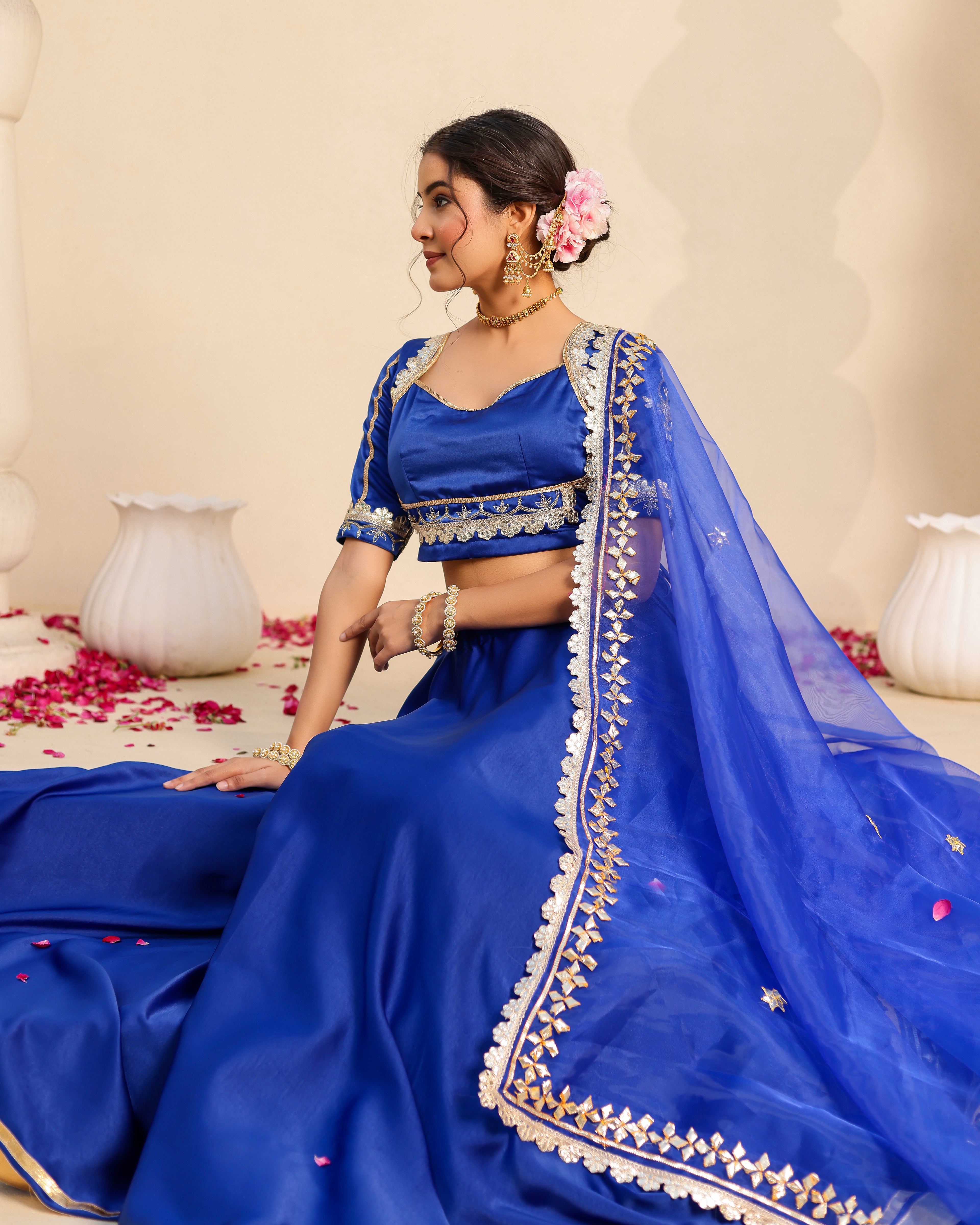 Hansini Blue Lehenga Set