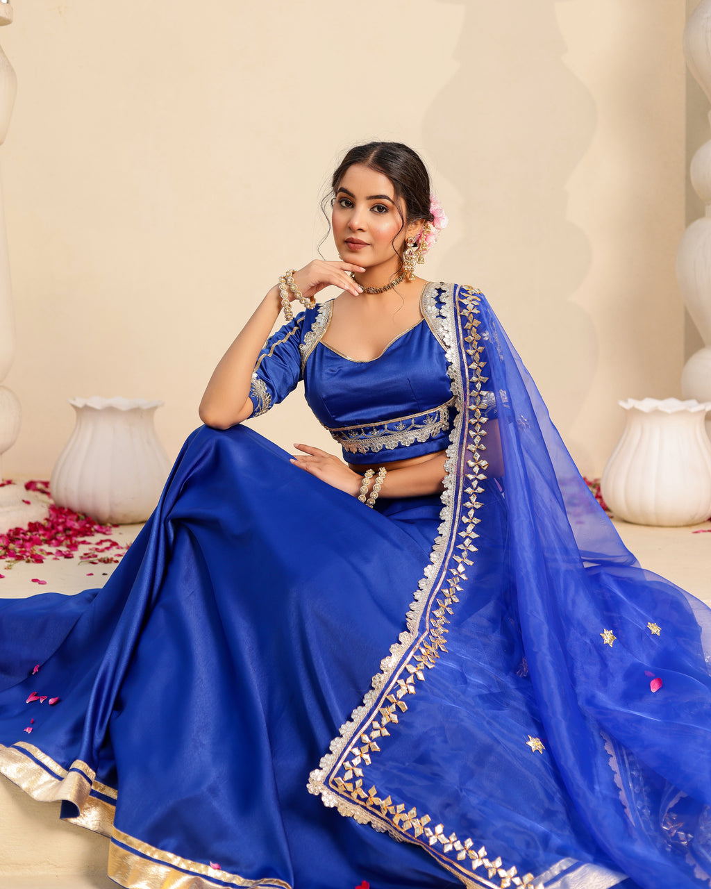 Hansini Blue Lehenga Set