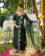 Zivara Green Suit Set