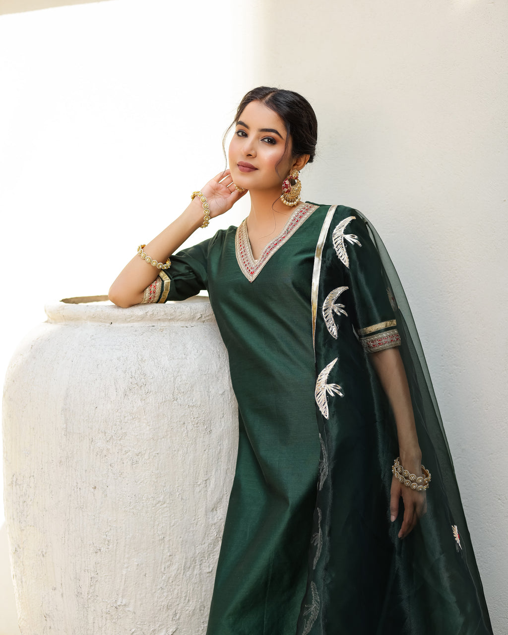 Zivara Green Suit Set