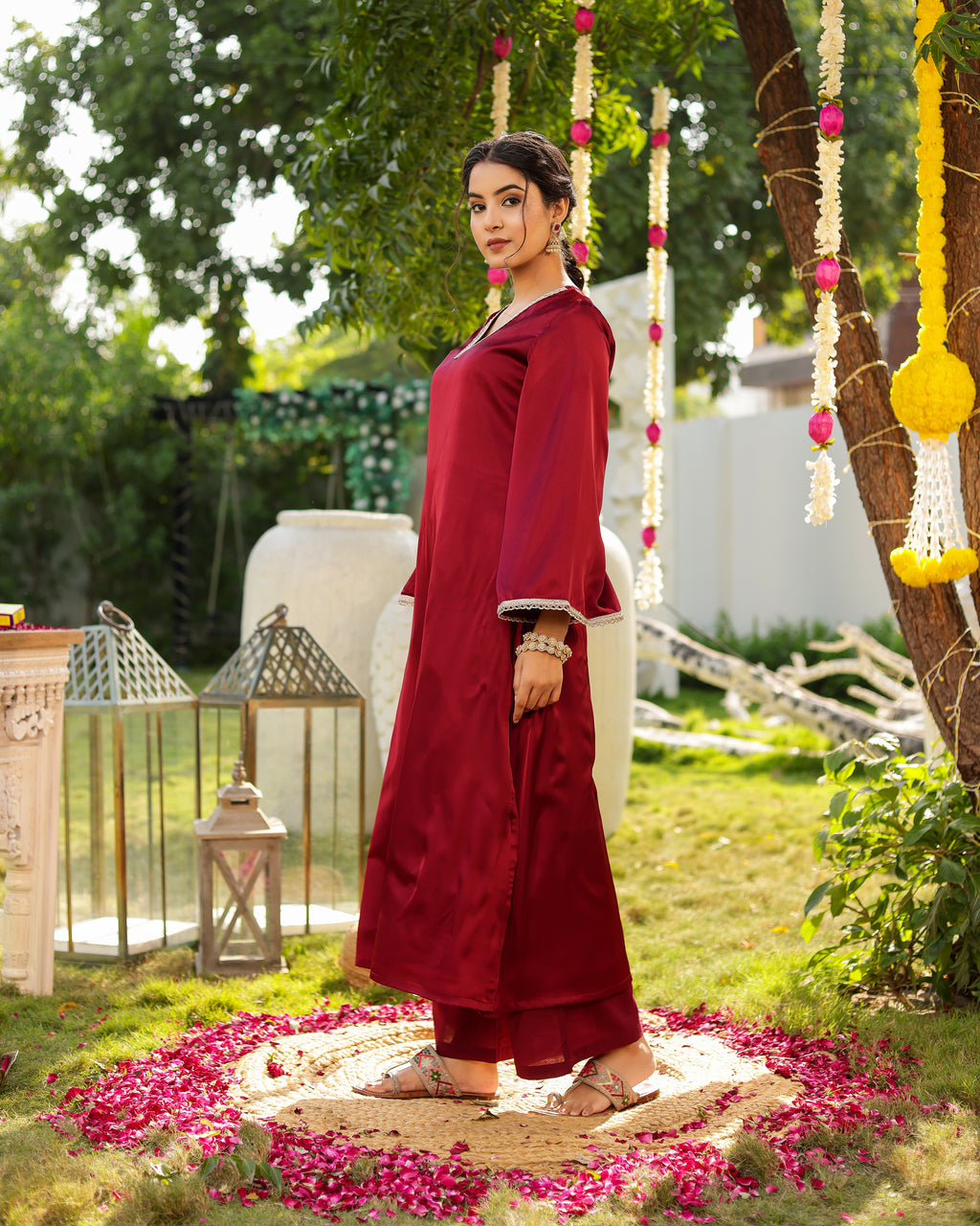 Mehar Royal Mehroon Kurta Set