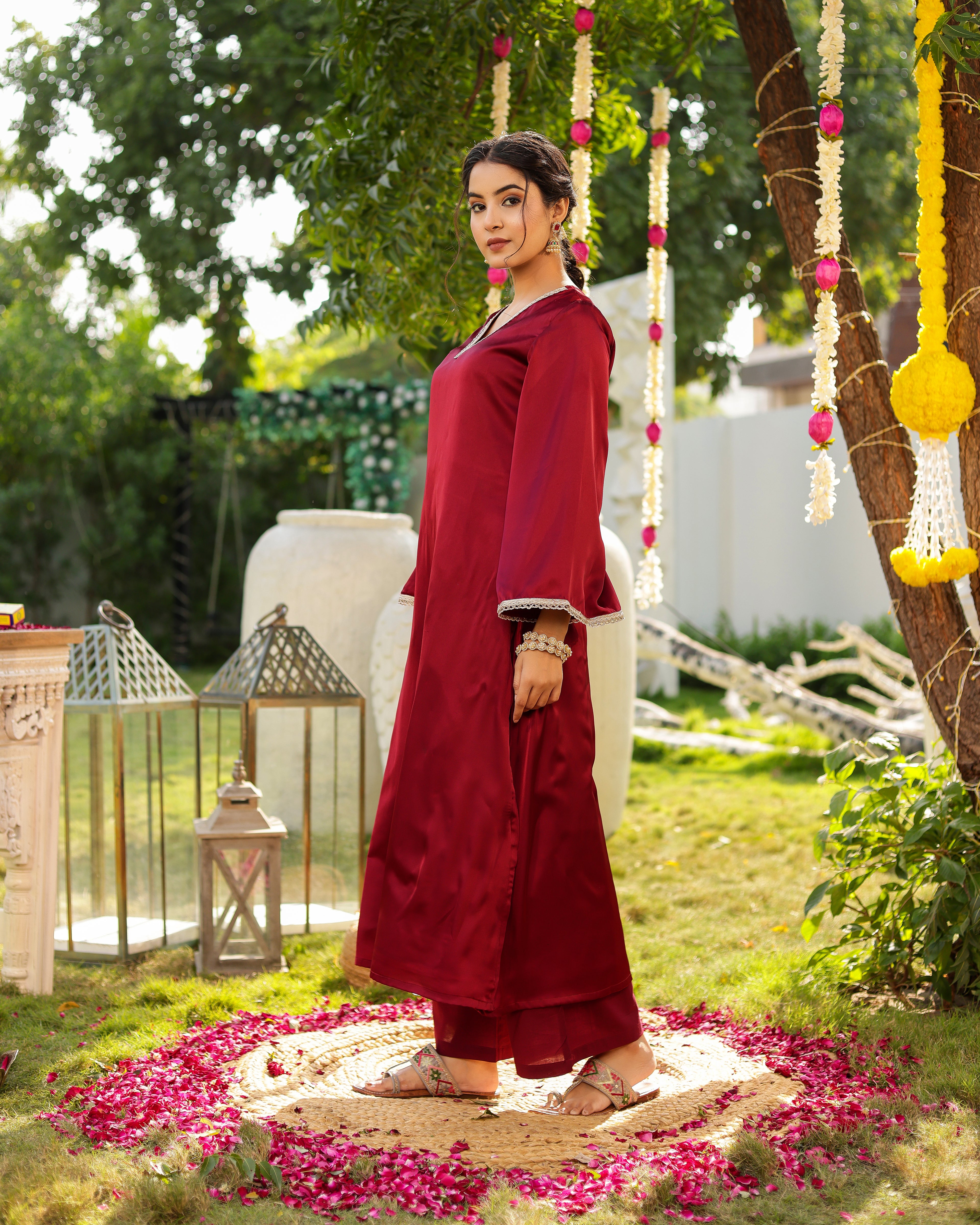 Mehar Royal Mehroon Kurta Set