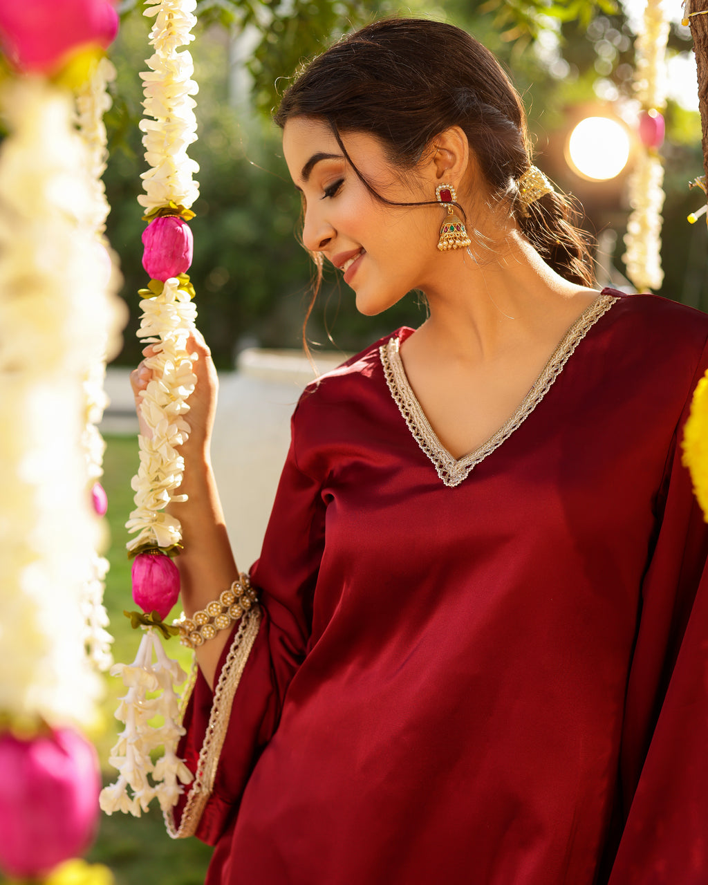 Mehar Royal Mehroon Kurta Set