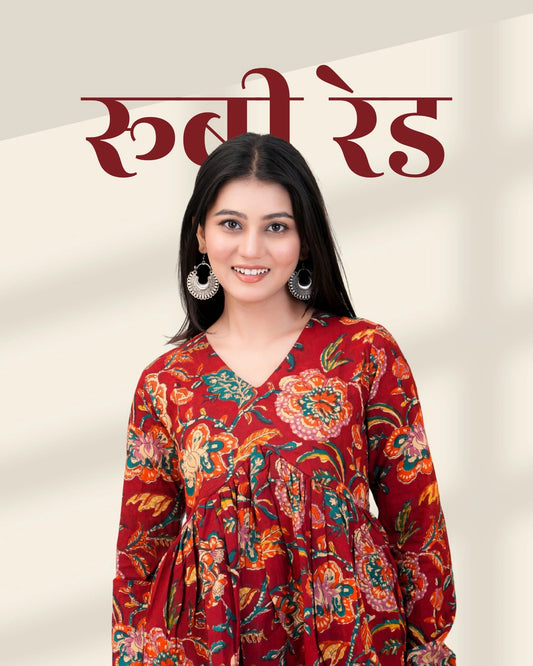 Ruby Red Cotton Top