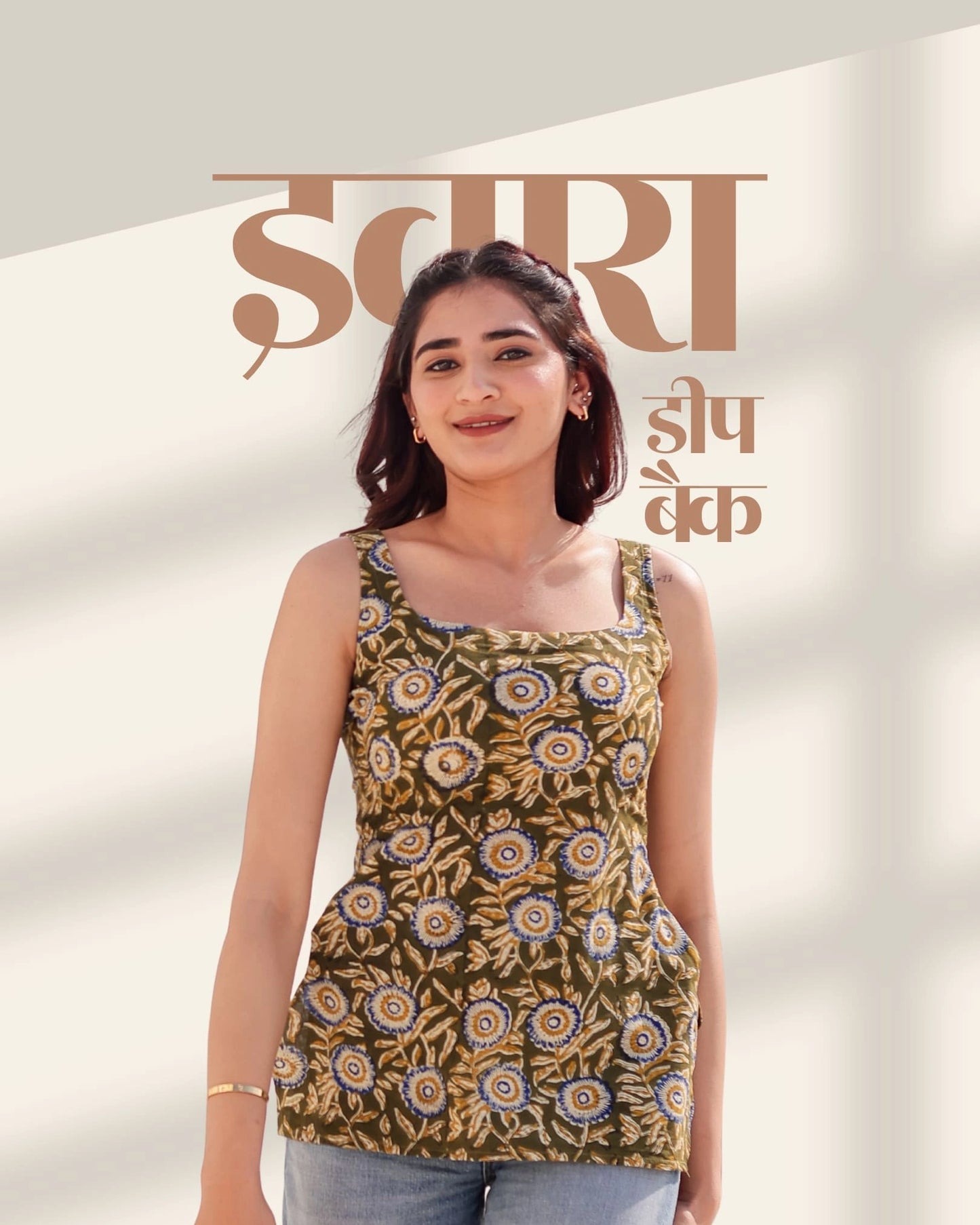 Ivara deep back kurti
