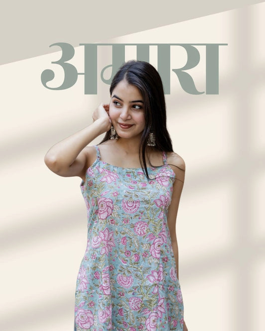 Amara Blue Long Kurti