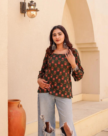 Amara deep back kurti