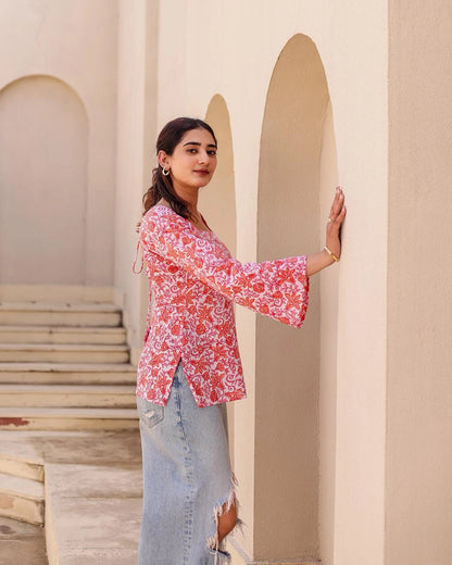 Anaya deep back kurti