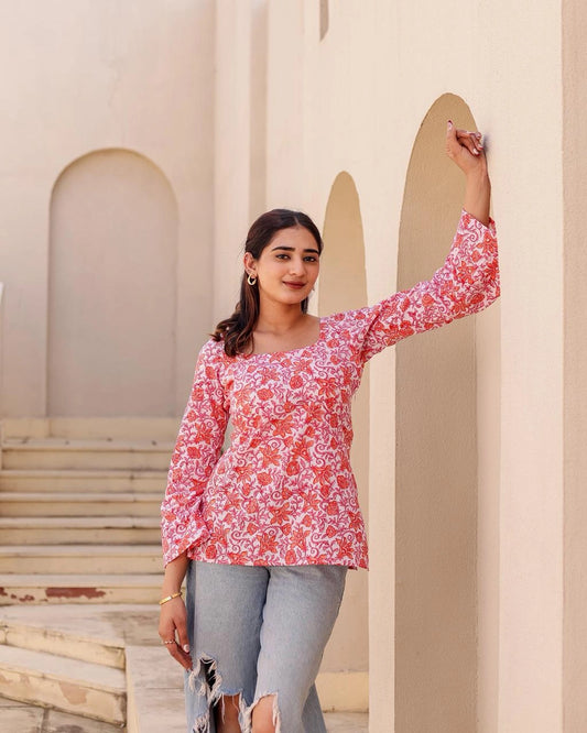 Anaya deep back kurti