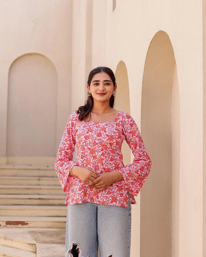 Anaya deep back kurti