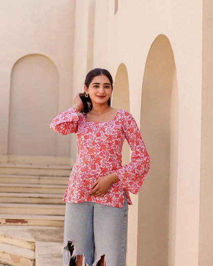 Anaya deep back kurti