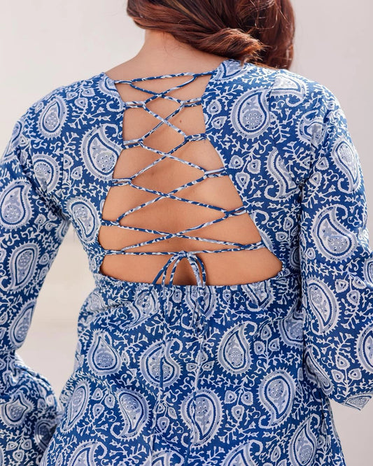 Fana deep back kurti