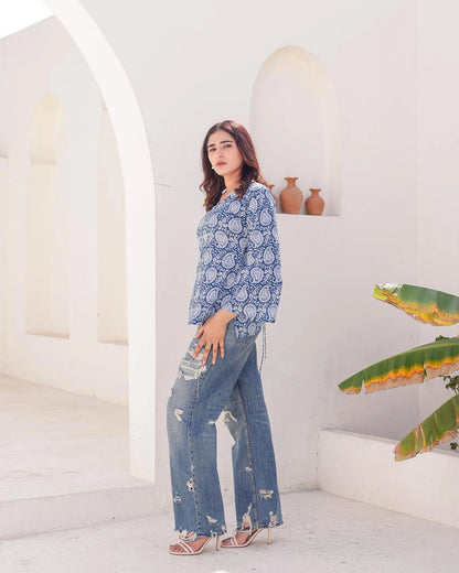 Fana deep back kurti