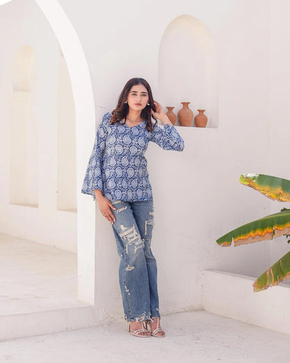 Fana deep back kurti