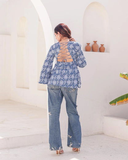 Fana deep back kurti