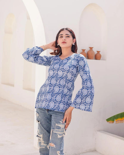 Fana deep back kurti