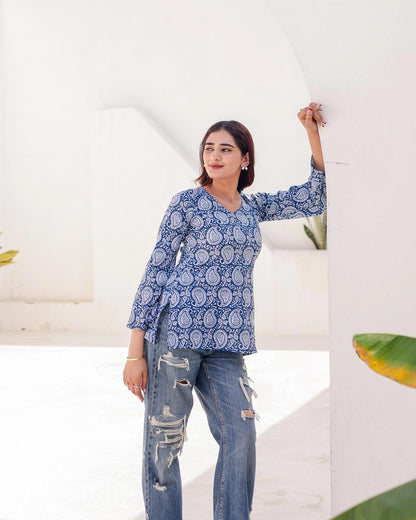 Fana deep back kurti