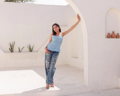 Fiza backless kurti