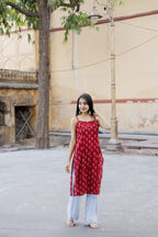 Araha Red Long Kurti