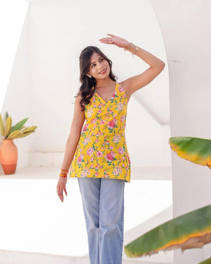 Kanika halter neck Corset kurti