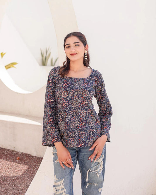 Mehak deep back kurti