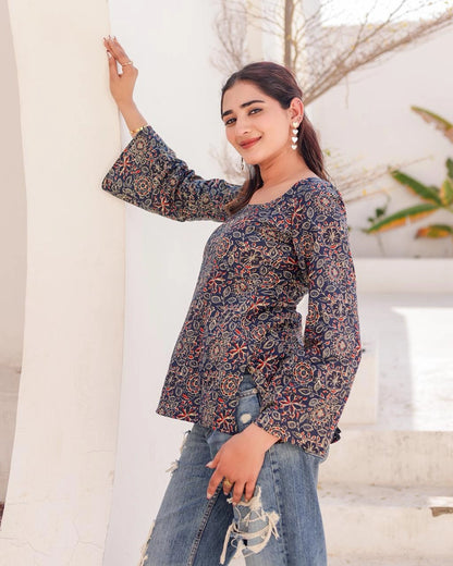 Mehak deep back kurti
