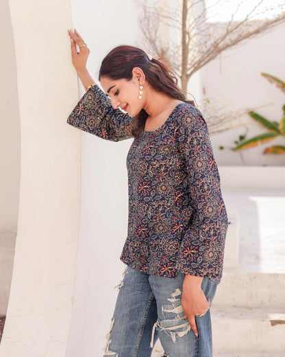 Mehak deep back kurti