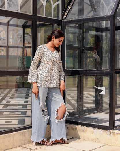 Mehar deep back kurti