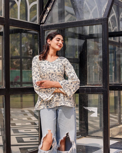 Mehar deep back kurti