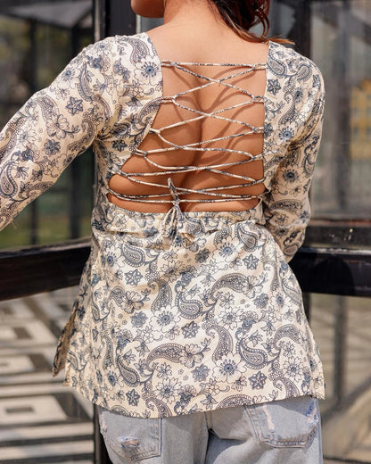 Mehar deep back kurti