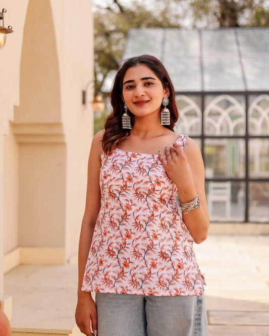 Moon deep back kurti