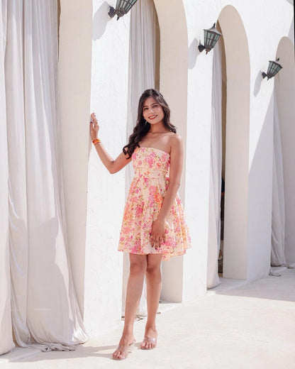 Roselia short tube dress