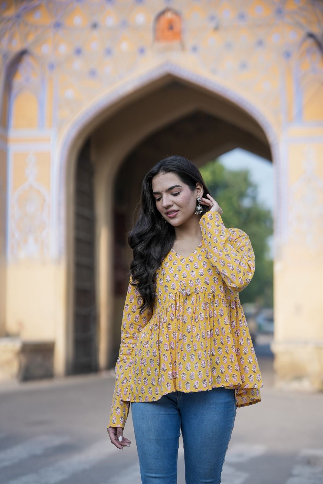 Shine Yellow Cotton Top