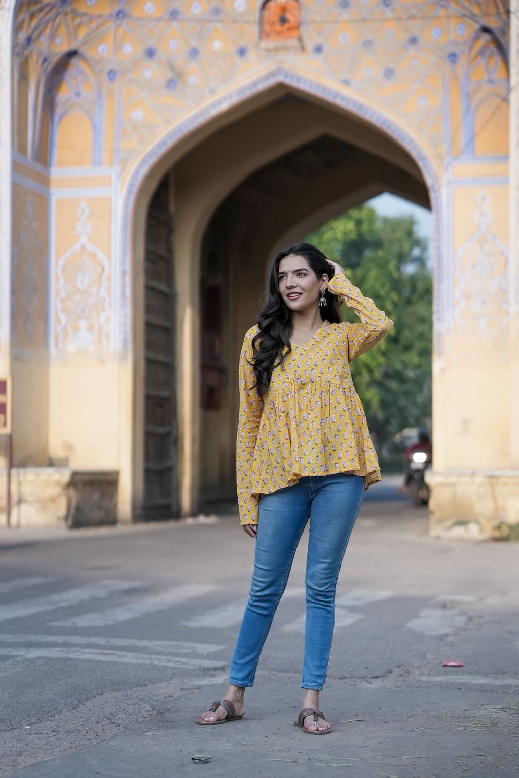 Shine Yellow Cotton Top