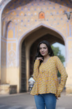 Shine Yellow Cotton Top