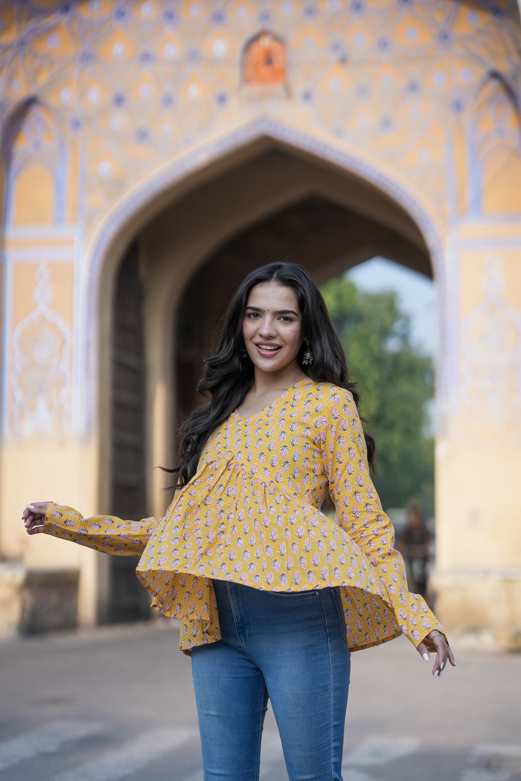 Shine Yellow Cotton Top