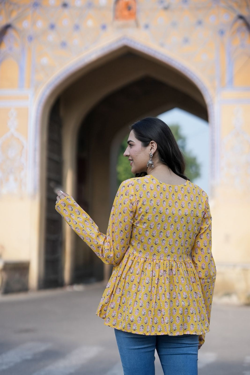 Shine Yellow Cotton Top