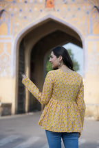Shine Yellow Cotton Top