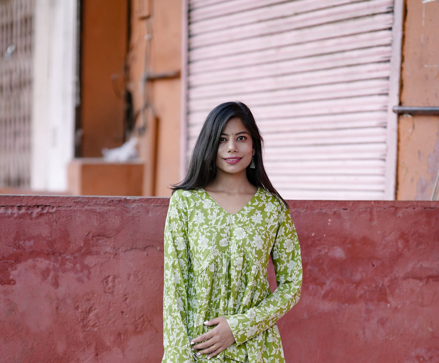 Green Cotton Top