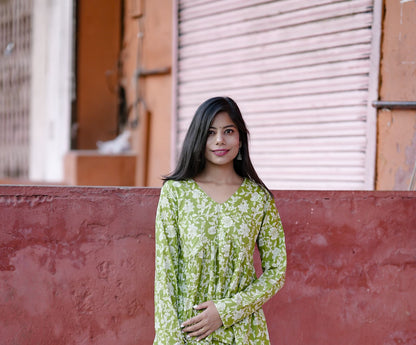 Green Cotton Top